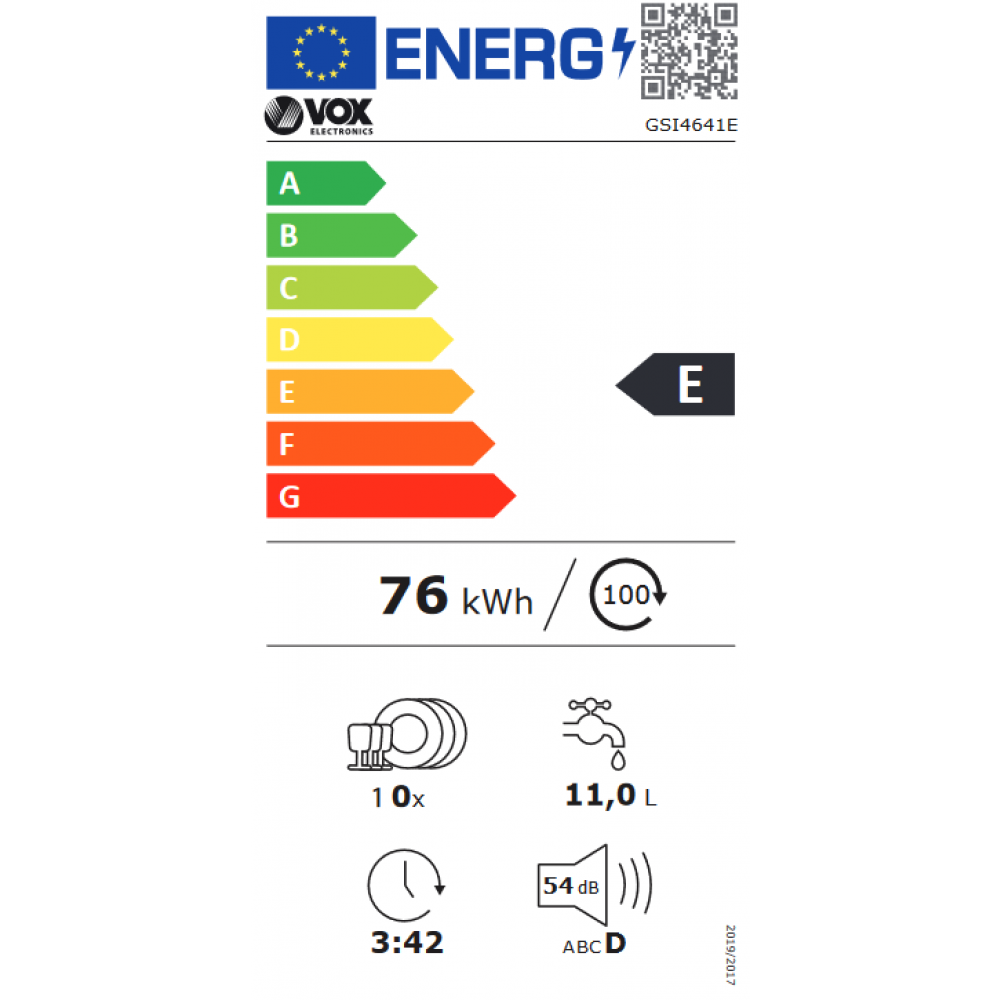 VOX GSI 4641 Ugradna sudomašina - Slika 2