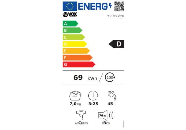 Vox WM 1075 YTQD mašina za pranje veša - Slika 2