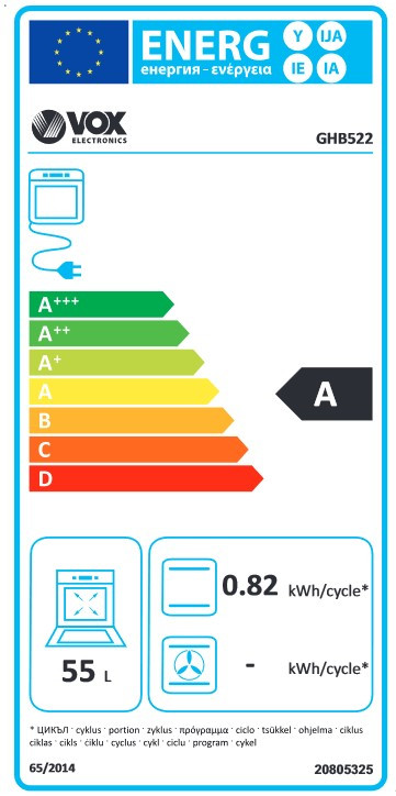 VOX GHB 522 Kombinovani šporet - Slika 2