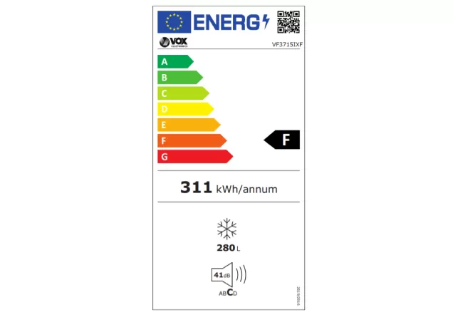 VOX VF3715IX VETRIKALNI ZAMRZIVAČ - Slika 2