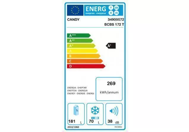 CANDY BCBS172 Tn Ugradni frizideri - Slika 2