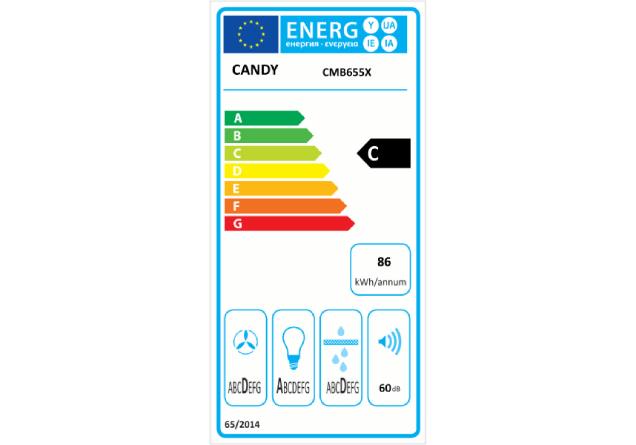 Candy CMB655X dekorativni aspirator - Slika 2