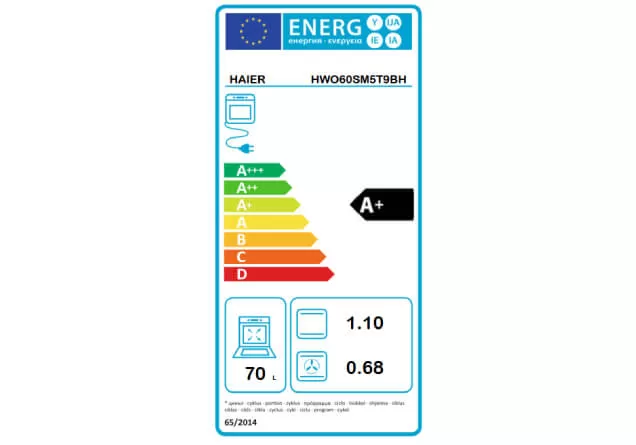 Haier HWO60SM5T9BH ugradna rerna - Slika 2