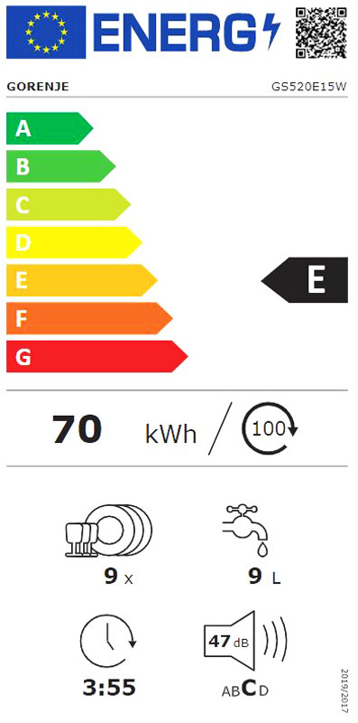 Gorenje GS520E15W Mašina za pranje sudova (Outlet) - Slika 2
