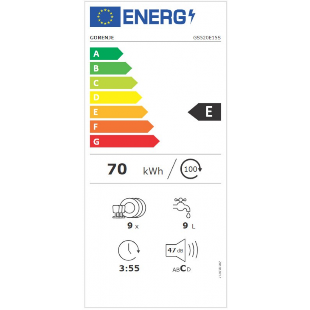 Gorenje GS 520E15 S mašina za pranje sudova - Slika 2