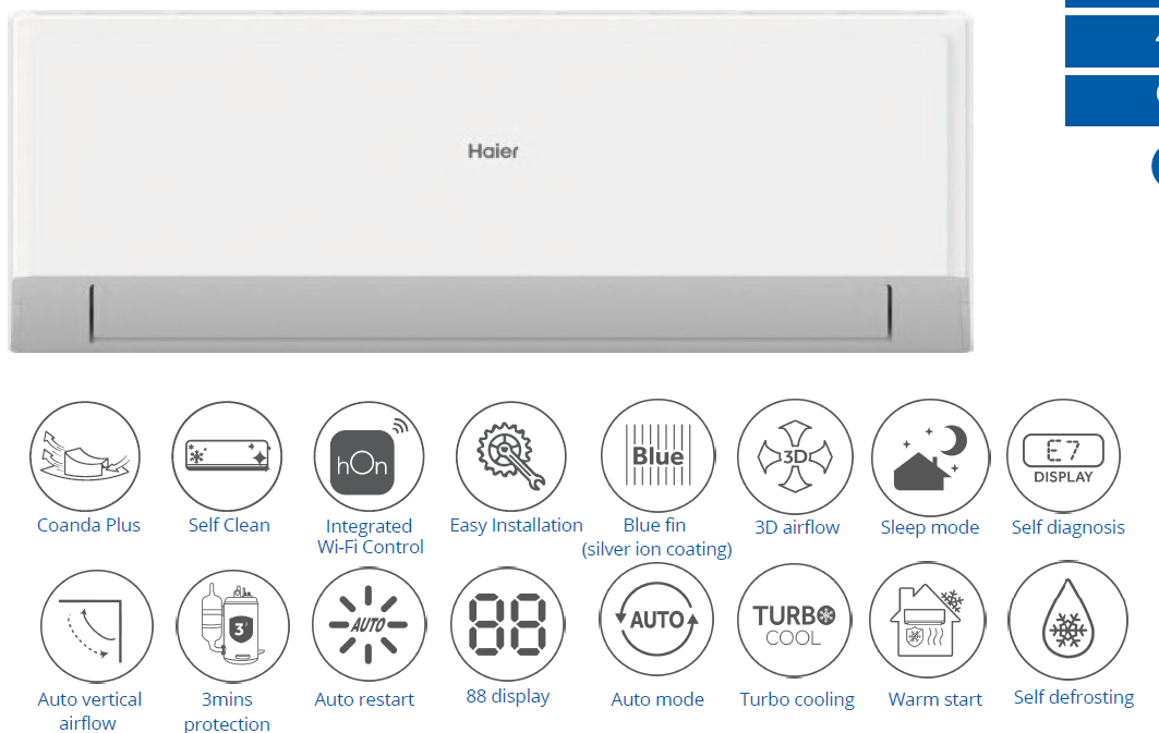 HAIER REVIVE PLUS 12000 BTU Inverter klima uređaj - Slika 2